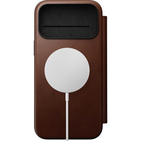 Modern Leather Folio iP17 ProMax Brown