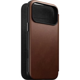 Modern Leather Folio iP17 ProMax Brown