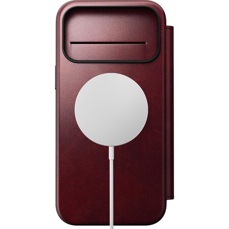 Modern Leather Folio iP17 ProMax Burgund