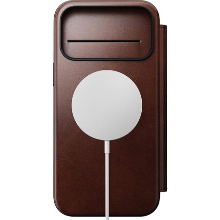 Modern Leather Folio iP17 Pro Max Brown