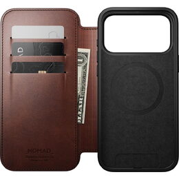 Modern Leather Folio iP17 Pro Max Brown