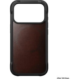 Rugged Leather Case iPhone 17 Pro Brown