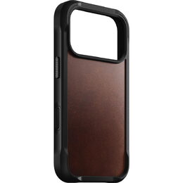 Rugged Leather Case iPhone 17 Pro Brown