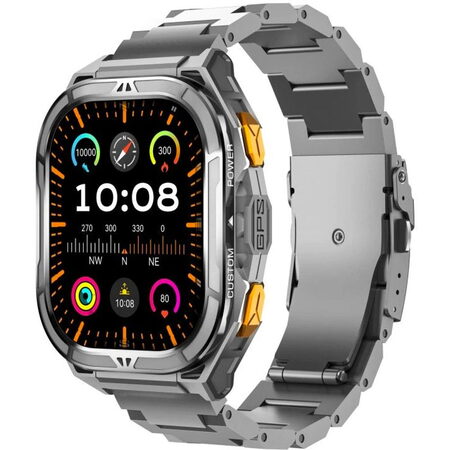 Titan GPS Stříbrná kov.řemínek ARMODD