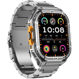 Titan GPS Stříbrná kov.řemínek ARMODD