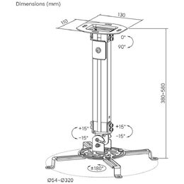 SHO 1096 STROP. DRŽÁK PROJEKTORU STELL