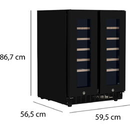 PW 40 GDC dvouzónová vinotéka PHILCO