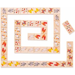 102190021 Minidomino Zvířátka WOODY