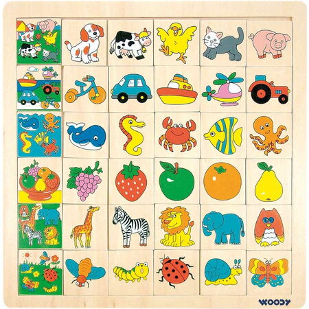 102190013 Přilož kam co patří(6x6) WOODY