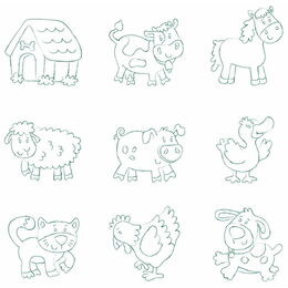 102191184 Razítka Domácí zvířata WOODY