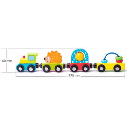 102193057 Vláček s ježkem a hračk. WOODY