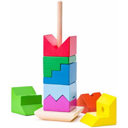102191102 Skládací věž-hlavolam WOODY