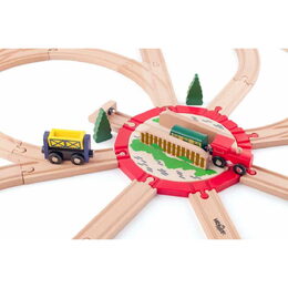 102191812 Velká točna-dřevo/plast WOODY