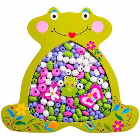 102190212 Navlékací korálky-Žabka WOODY
