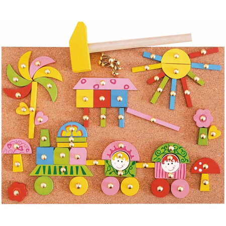 102191101 Deska s přib.tvary-růžo. WOODY