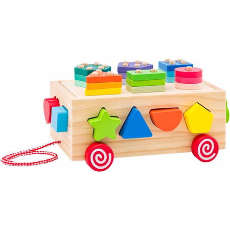 102191988 Vozík s tvary 3v1 WOODY