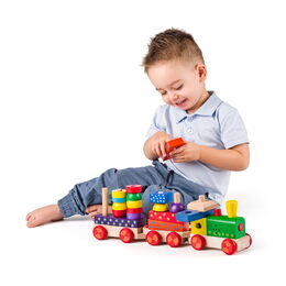 102190840 Skládací vlak s potiskem WOODY