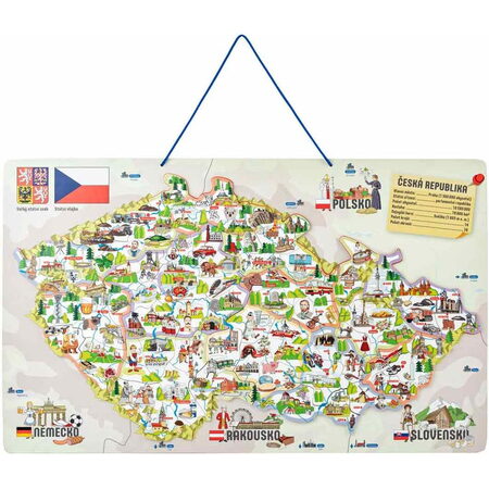 102191230 Magnetická mapa ČR WOODY