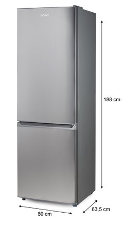 Lednice kombinovaná s mrazákem dole -  DOMO DO91336C , Objem chladničky: 310 l *