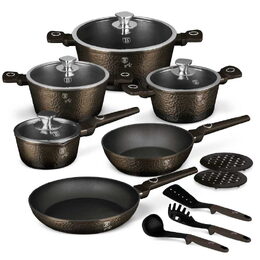 BERLINGERHAUS Sada nádobí s titanovým povrchem 15 ks Primal Gloss Collection BH-8244