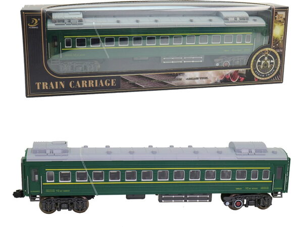 Hračka MaDe Vagón pro cestující, na baterie, světlo, 30,5 cm