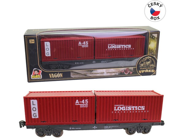 Hračka MaDe Vagón, kontejnerový, 25 cm