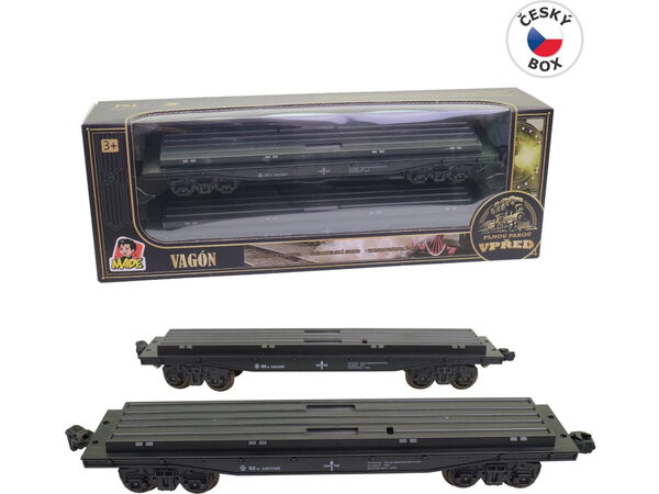 Hračka MaDe Vagón, plošinový, 25 cm