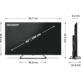 43HP6265E QLED GOOGLE SMART UHD TV SHARP