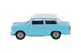 Auto Welly Trabant 1:60 kov 7cm asst mix barev volný chod v krabičce 36ks v boxu