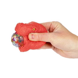 Dinosaurus hlava mačkací antistresový 8cm 4 druhy 12ks v boxu