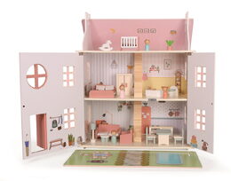 2Kids Toys Domeček s panenkami růžový