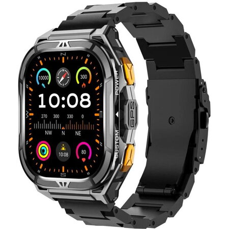 Titan GPS Černá kovový řemínek ARMODD