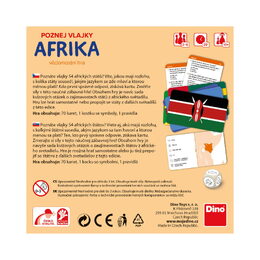Dino Cestovní hra Poznej vlajky - Afrika