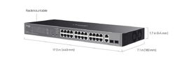 Switch TP-Link ES228GP 24x GLan s PoE+, 2x GLan, 2x SFP, 250W, Omáda SDN