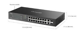 Switch TP-Link ES220GP 16x GLan s PoE+, 2x GLan, 2x SFP, 150W, Omáda SDN