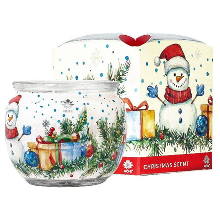 AROME vánoční svíčka vosková ve skle 90g Christmas Scent 0339