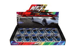 Auto Welly policie Porsche 911(991) Carrera S kov/plast 12cm volný chod 12ks v boxu