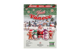 Omalovánky Veselé Vánoce se samolepkami 23x31cm