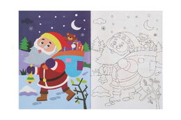 Omalovánky Veselé Vánoce se samolepkami 23x31cm