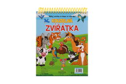 Kouzelné malování vodou/blok s tužkou Kouzelná zvířátka v sáčku 18x24x4cm