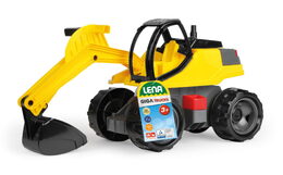 Bagr žlutočerný Giga Trucks plast 62cm v krabici