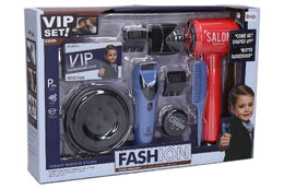 Holičská/Kadeřnická sada pro kluky na baterie se zvukem v krabici 36x25x7cm