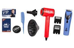 Holičská/Kadeřnická sada pro kluky na baterie se zvukem v krabici 36x25x7cm