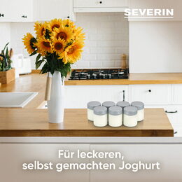 Sklenice k jogurtovači Severin, EG 3513, 7 ks, 150 ml, k určeným typům
jogurtov