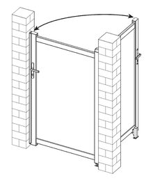 Branka G21 Reno 100x176 cm pravá, antracitová