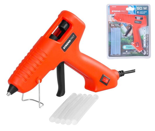 Strend Pro tavná pistole na tyčinky 7mm červená (2130080)