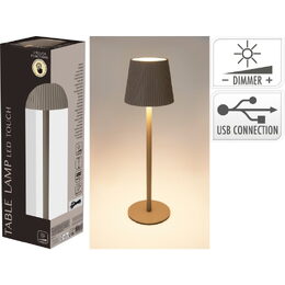 HOMESTYLING Stolní LED lampa 36 cm taupe šedá KO-ANC000730