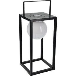 PROGARDEN Solární lampa venkovní 20x20x40 cm černá KO-CX2200020