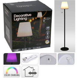 HOMESTYLING LED lampa stojanová černá 106 cm KO-LG2000120