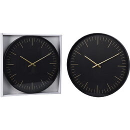 SEGNALE Nástěnné hodiny 50x4 cm černé KO-837000350